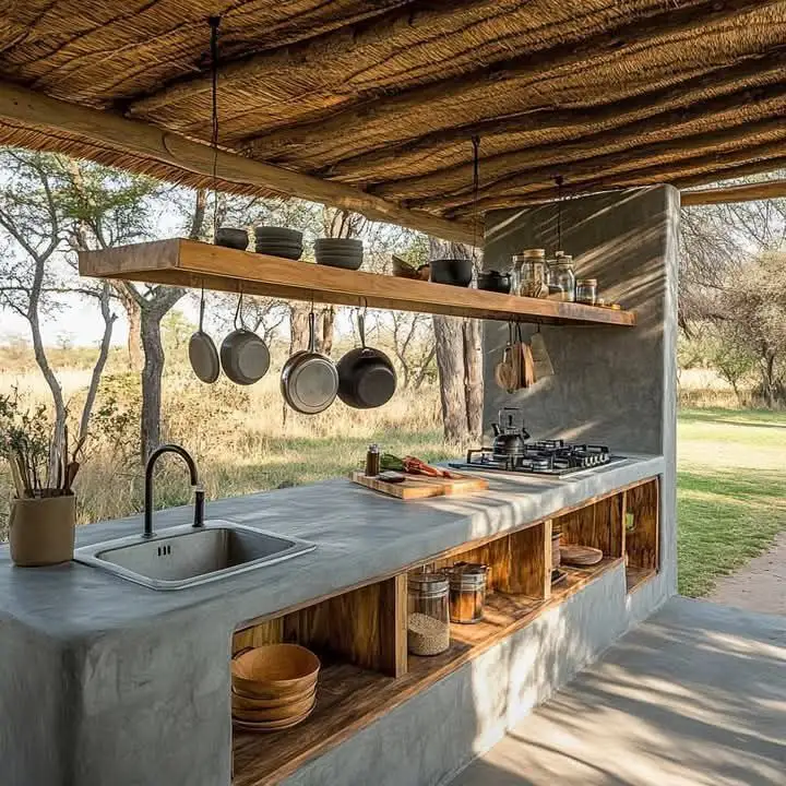 Coastal Style Outdoor Kitchen_before