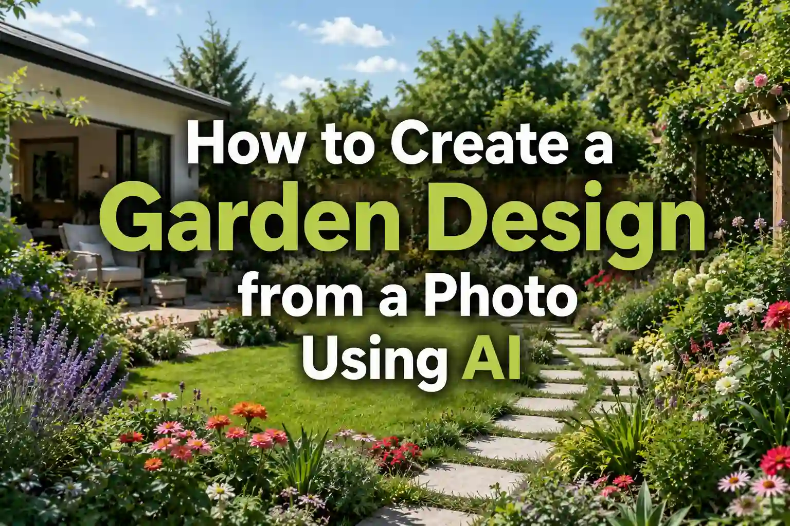 How to Create a Garden Design from a Photo Using AI