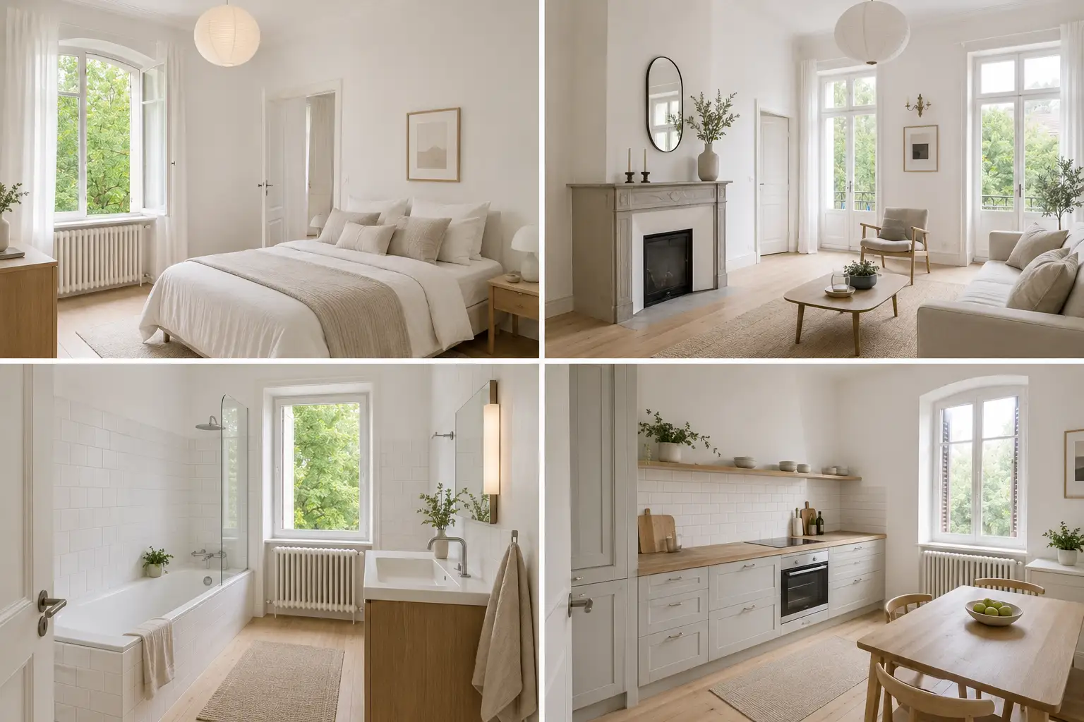 Scandinavian-style virtual staging villa