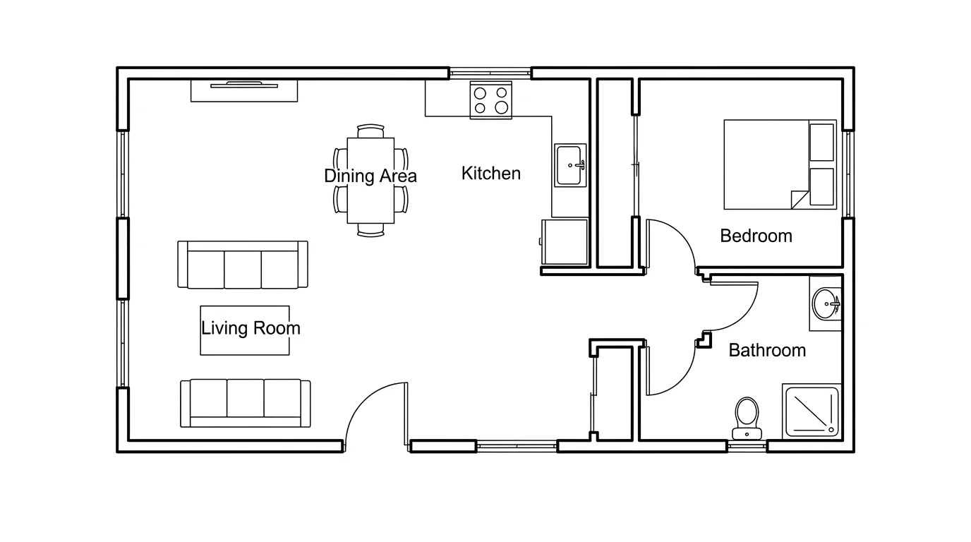 Floor plan generated by Floor Plan Maker AI