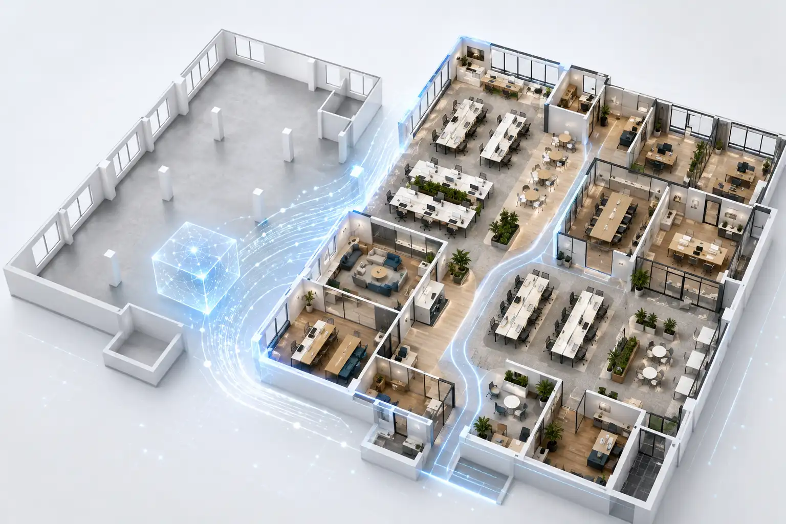 AI-Generated Office Floor Plans