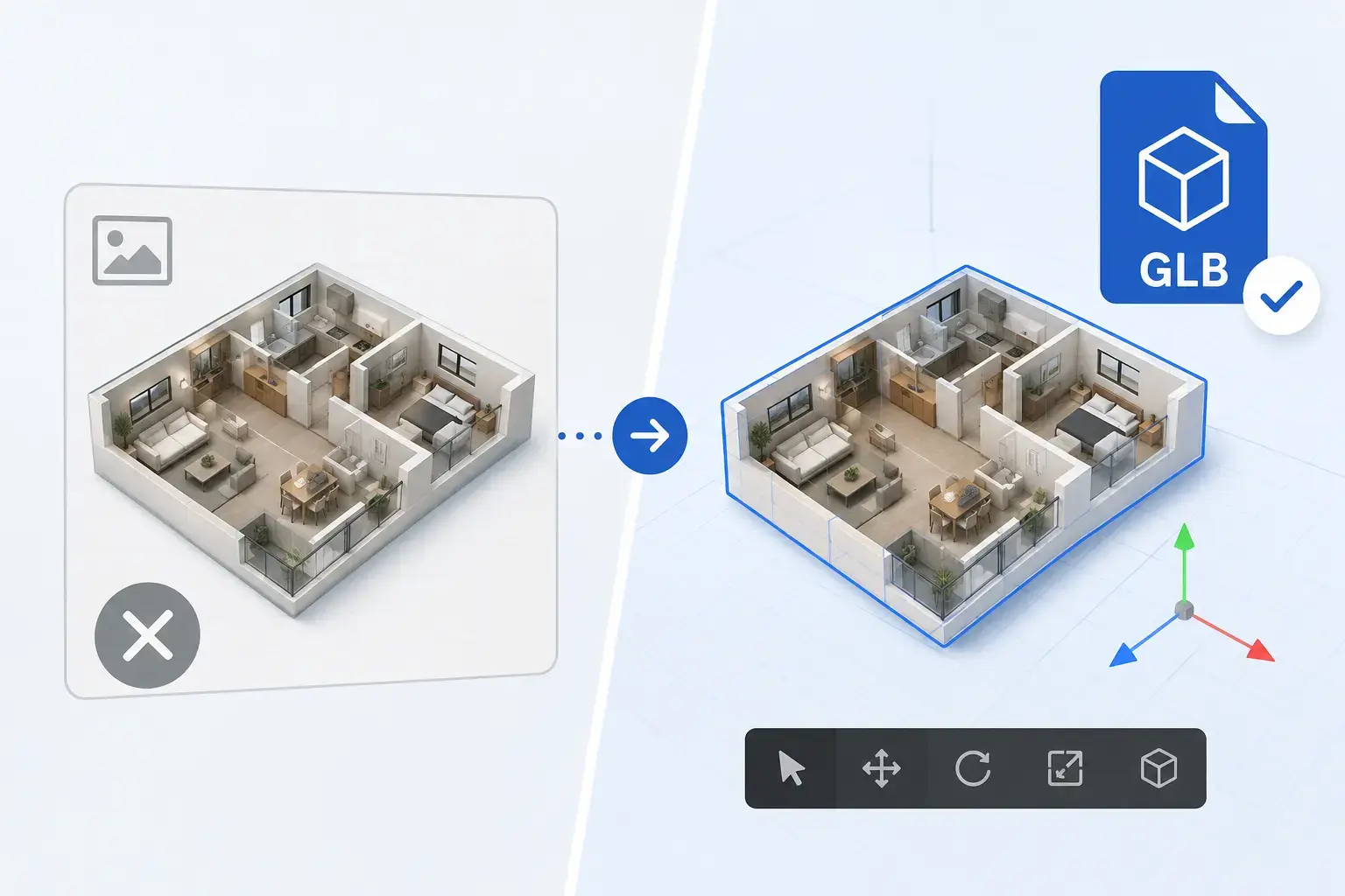 Turn Your 3D View Into a Rotatable Model