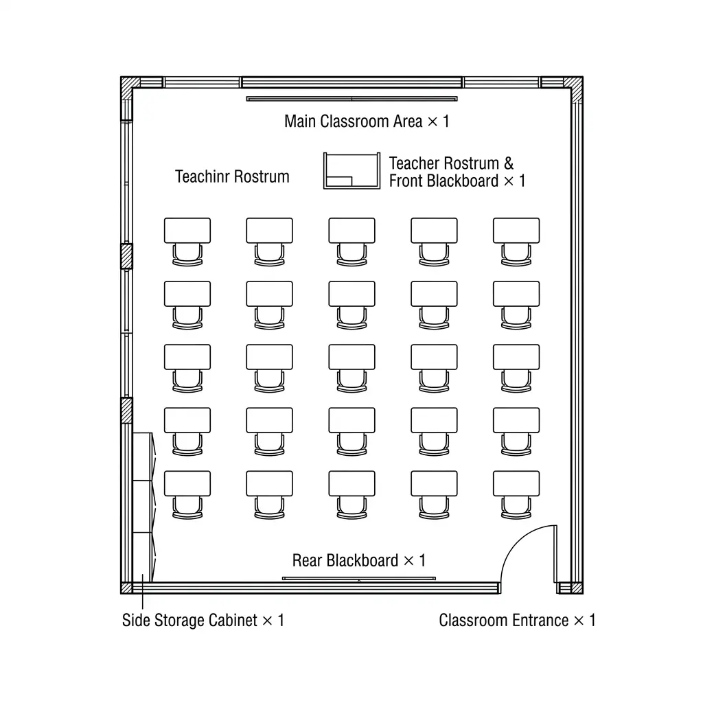 Standard Classroom Floor Plan