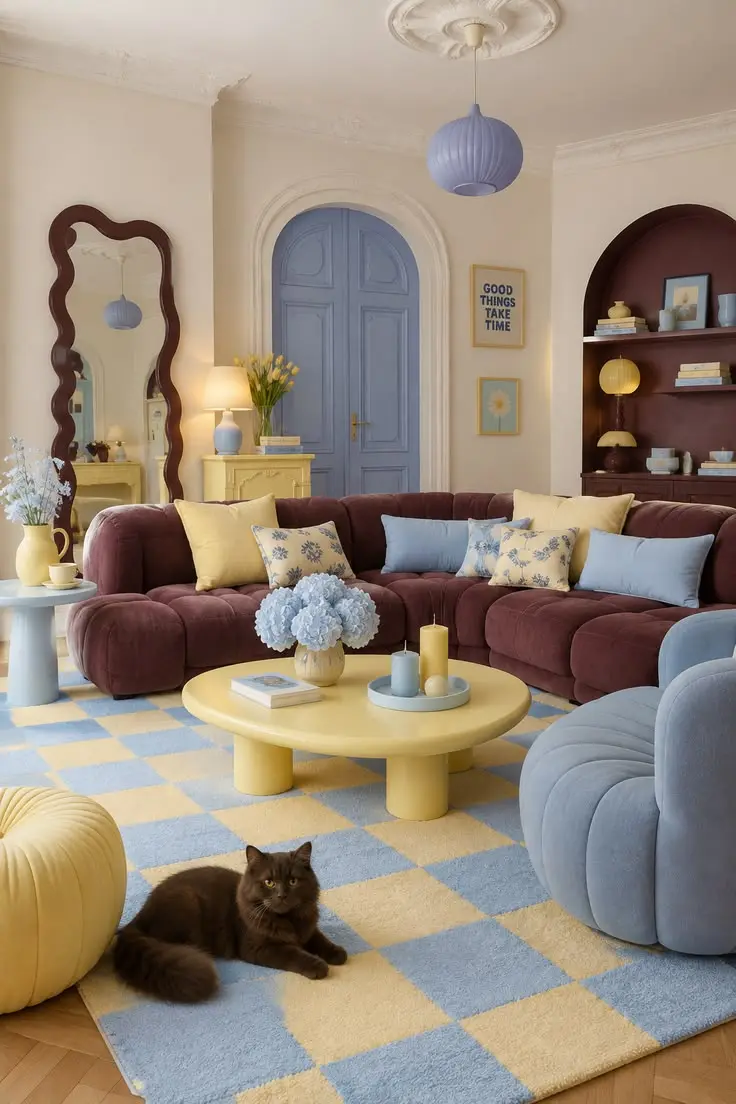 Korean cream-style Living Room