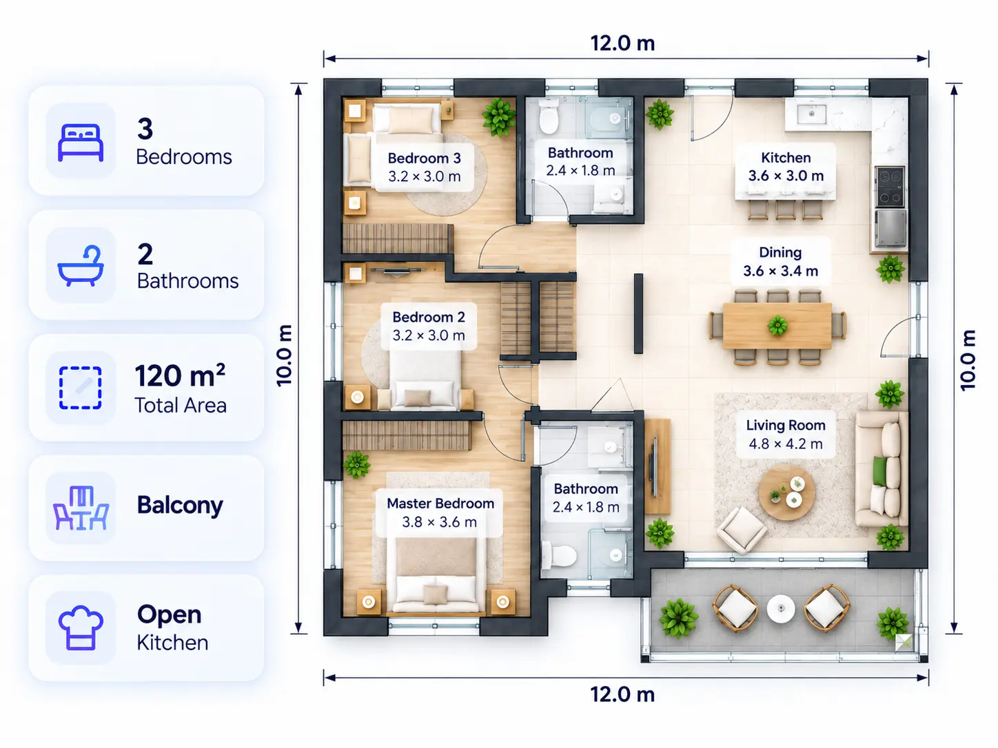 AI Floor Plan Maker for accurate plans