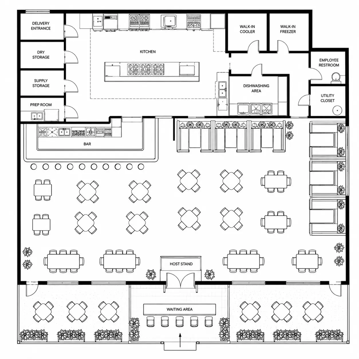 Restaurant Seating & Layout Planning