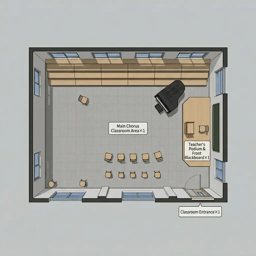 2.5D Floor Plan → Structured 3D Scene