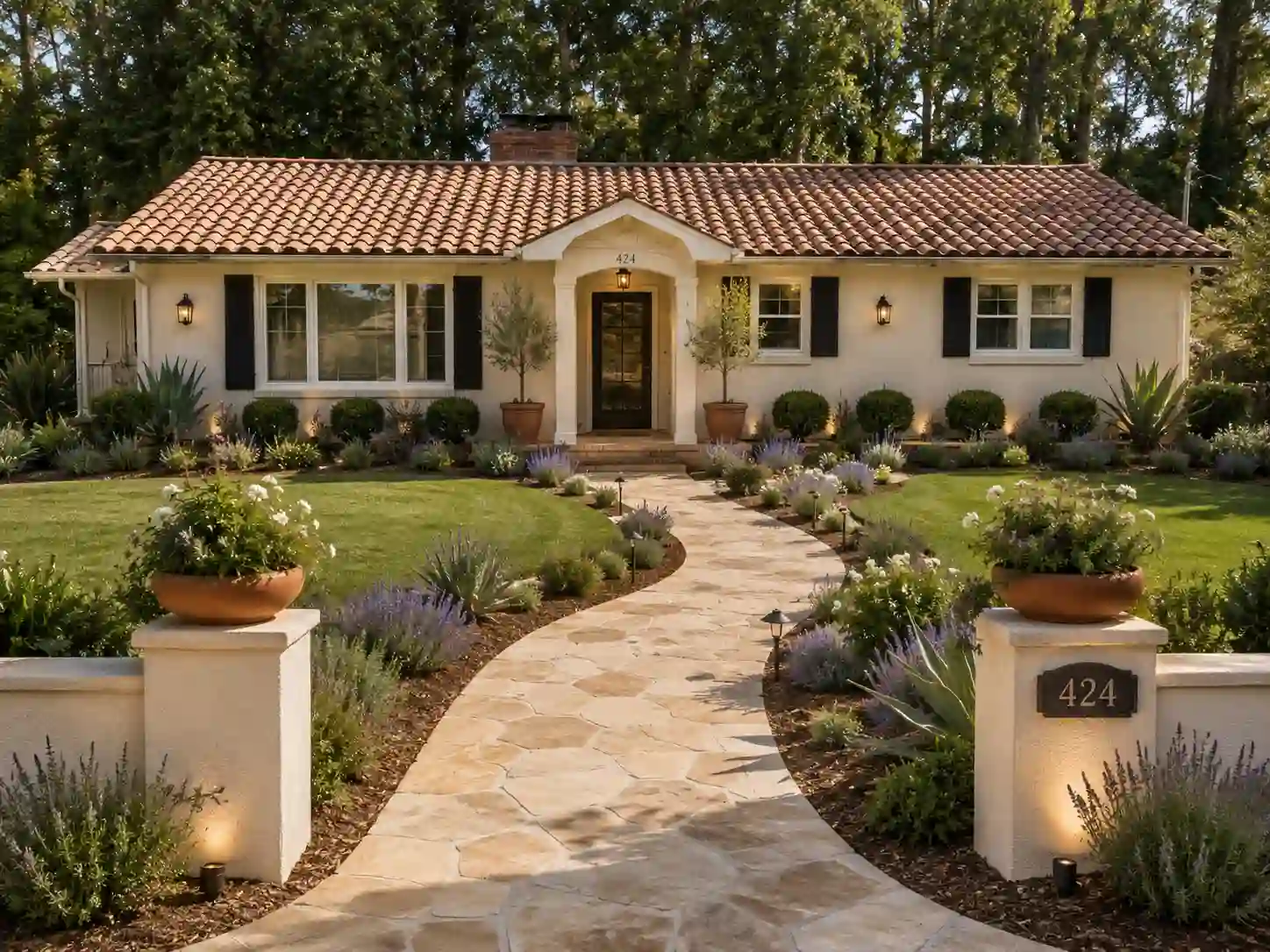 Medititerranean Style Frontyard