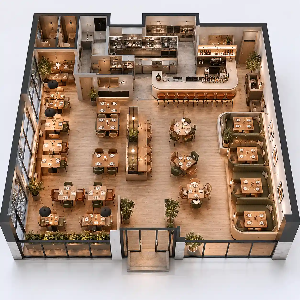 Casual Dining Floor Plan