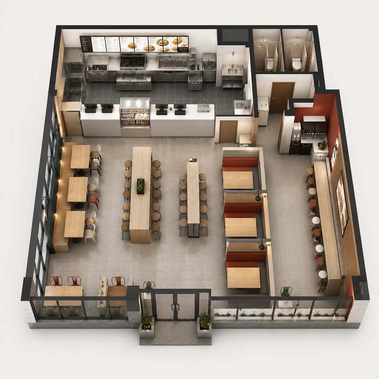 Fast Food Floor Plan