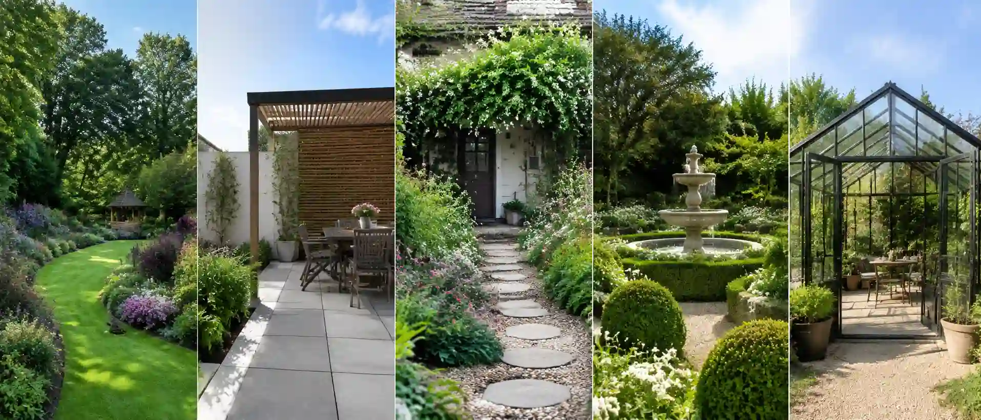 different garden styles to choose from