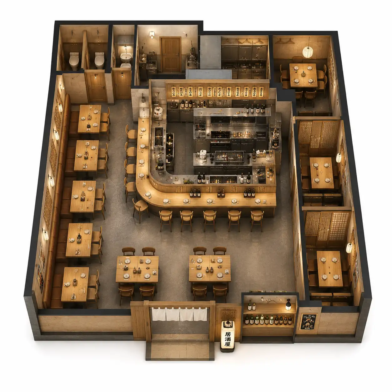 Bar & Restaurant Floor Plan