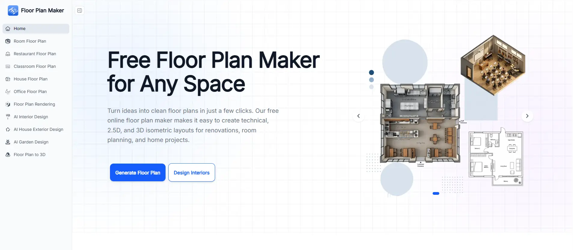 Floor Plan Maker Homepage