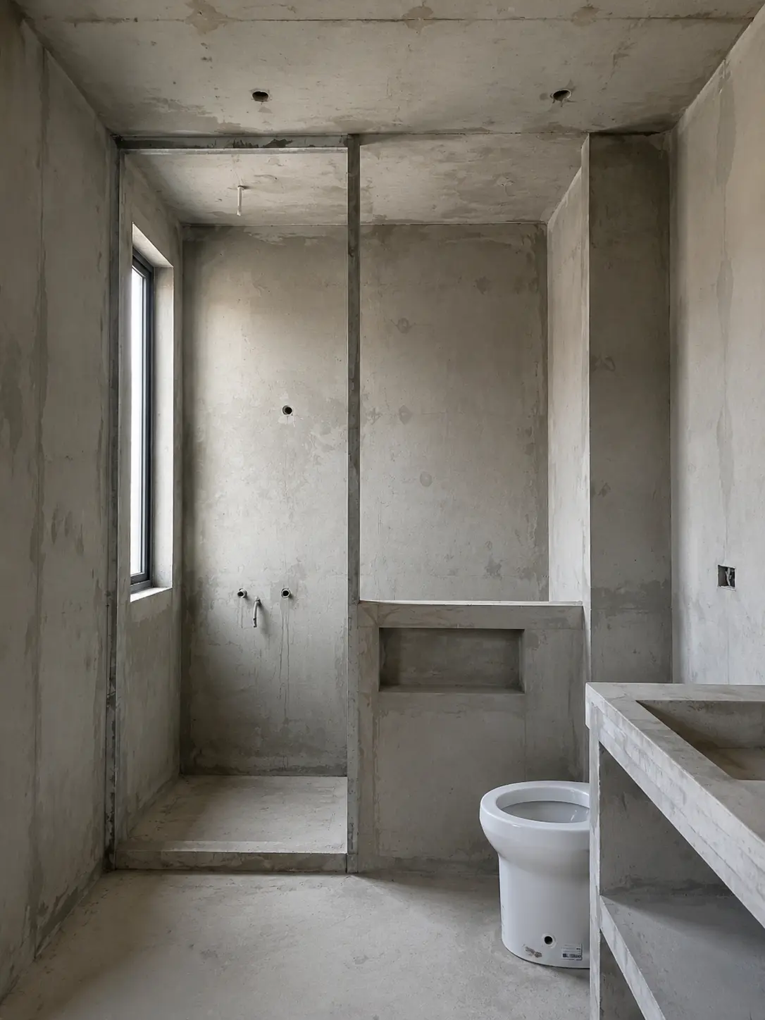 Korean minimalist style bathroom_before