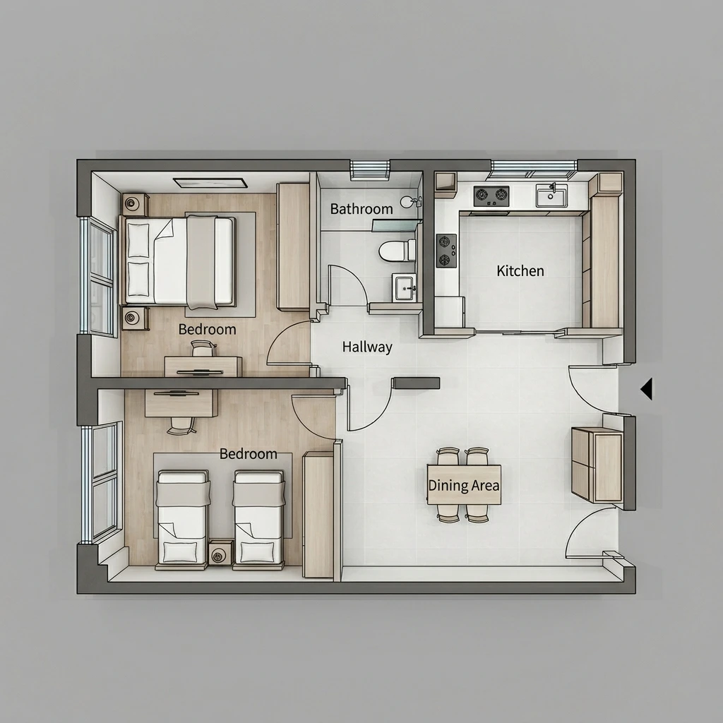 Floor Plan Maker 2.5D Result