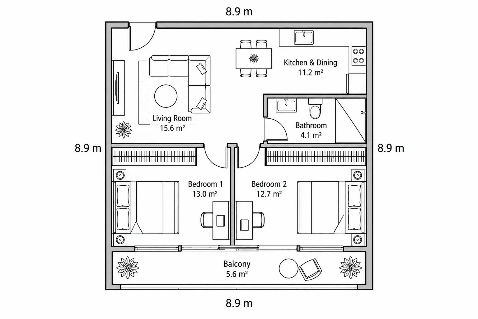 Floor Plan Maker editing result
