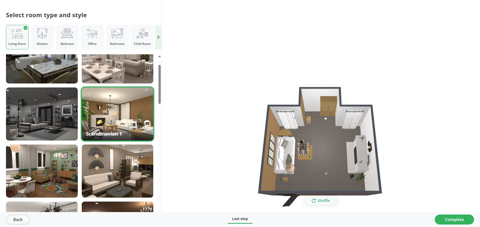 Maket AI floor plan example