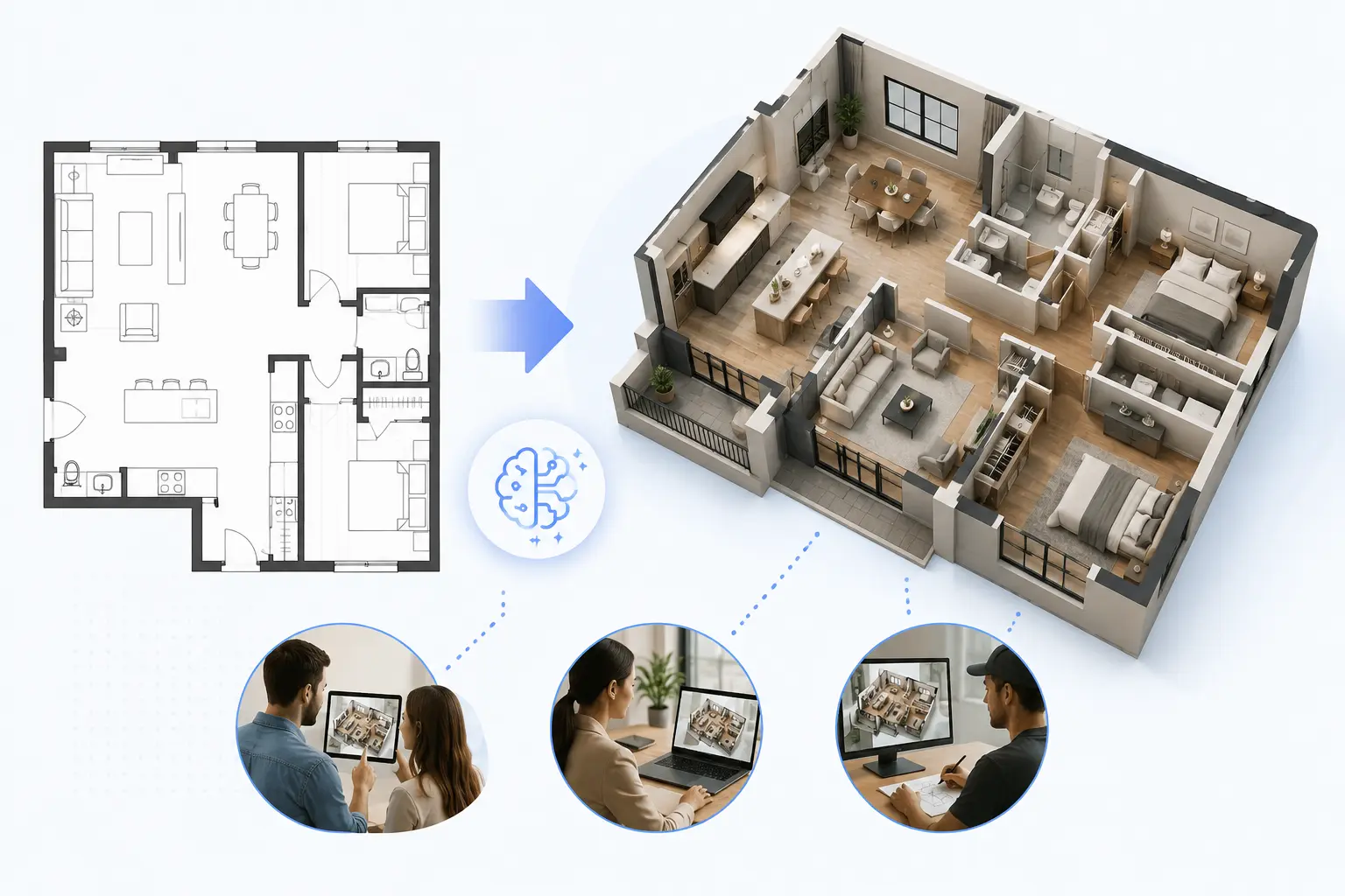 Turn Flat Layouts Into Easy-to-Understand Spaces