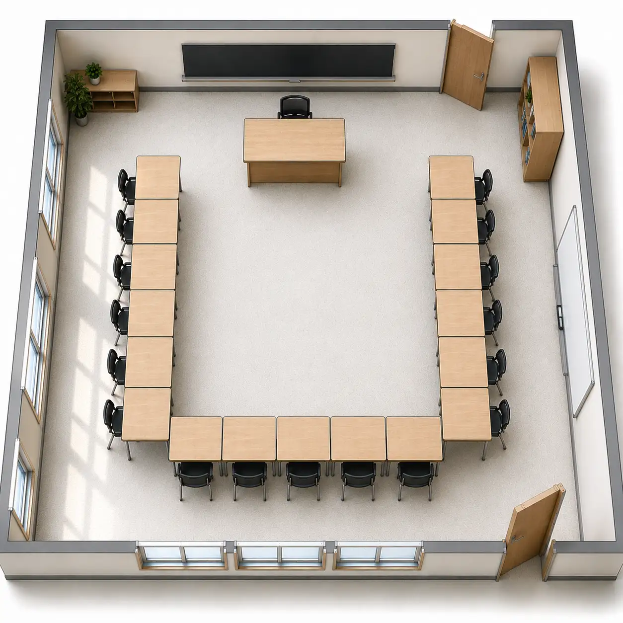 U-Shaped Classroom Layout