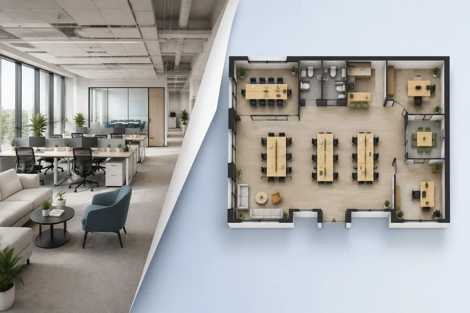 Fast Easy AI Office Floor Plan Maker