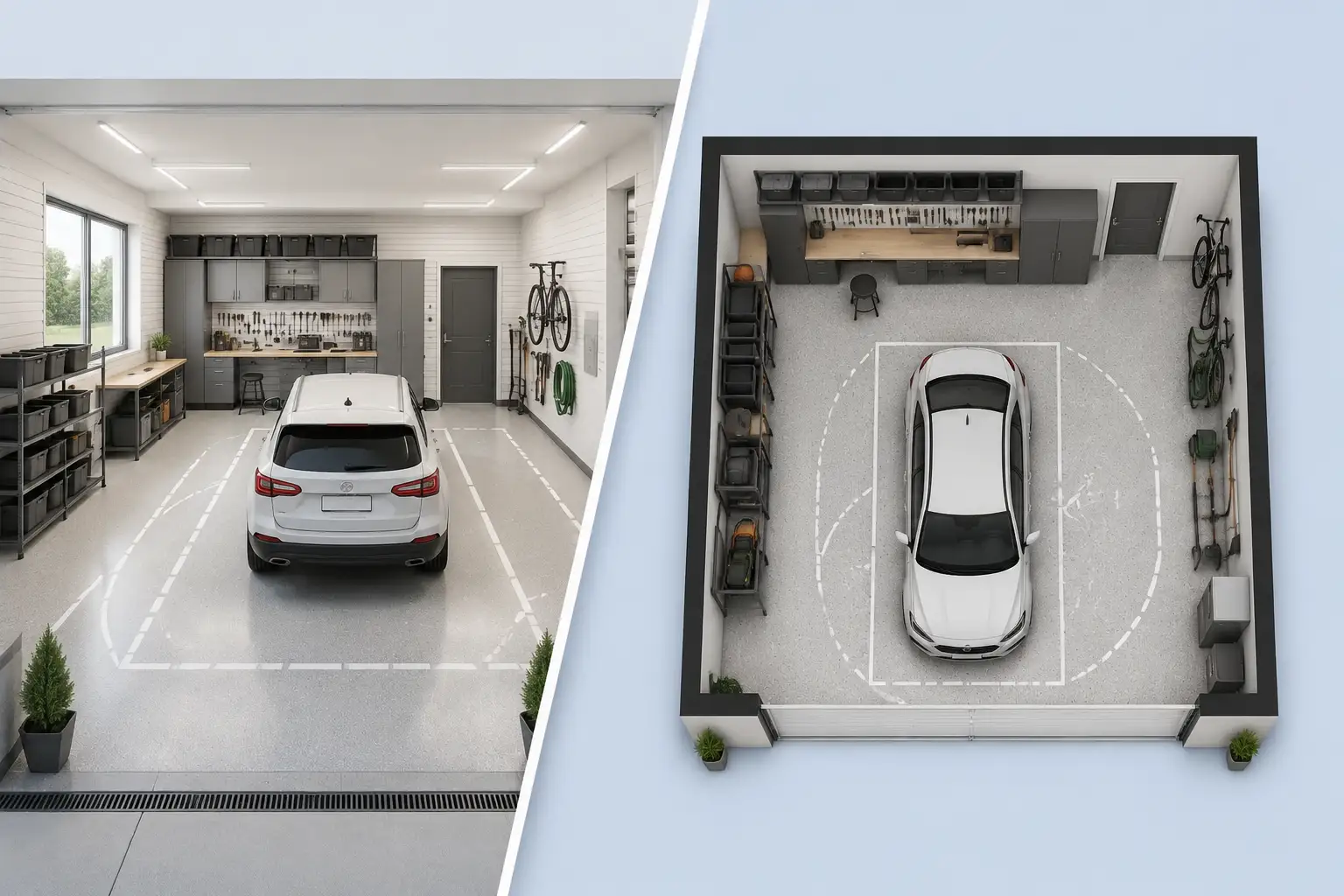 Free Online AI Garage Floor Plan Generator