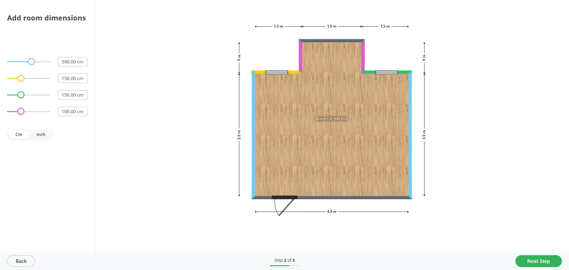 Maket AI floor plan example