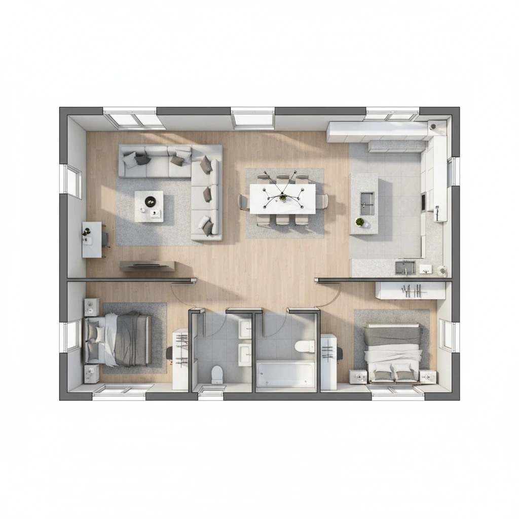 House Design AI 2.5D result