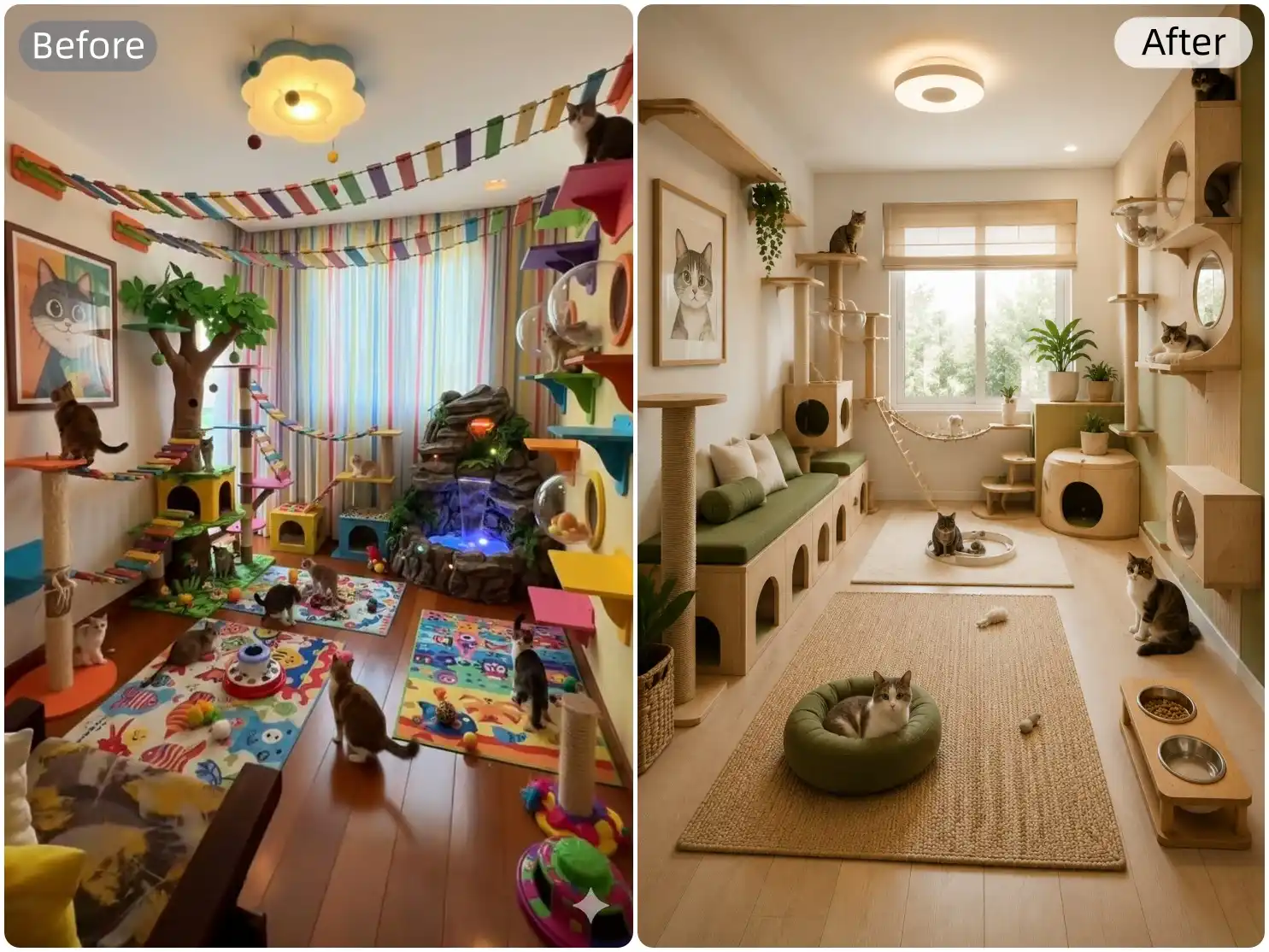 new living room after using visual staging ai