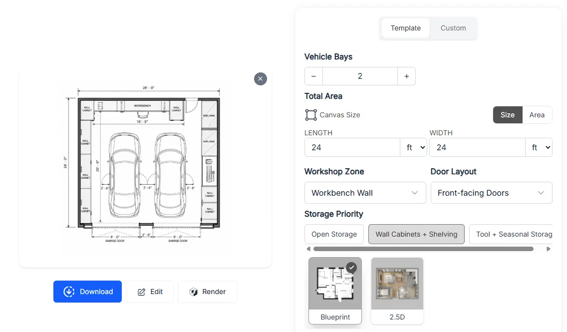 garage floor plan maker