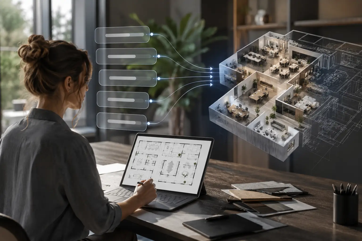 AI Prompt-Based Office Layout Design