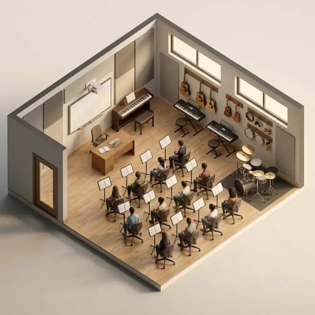 Music classroom layout