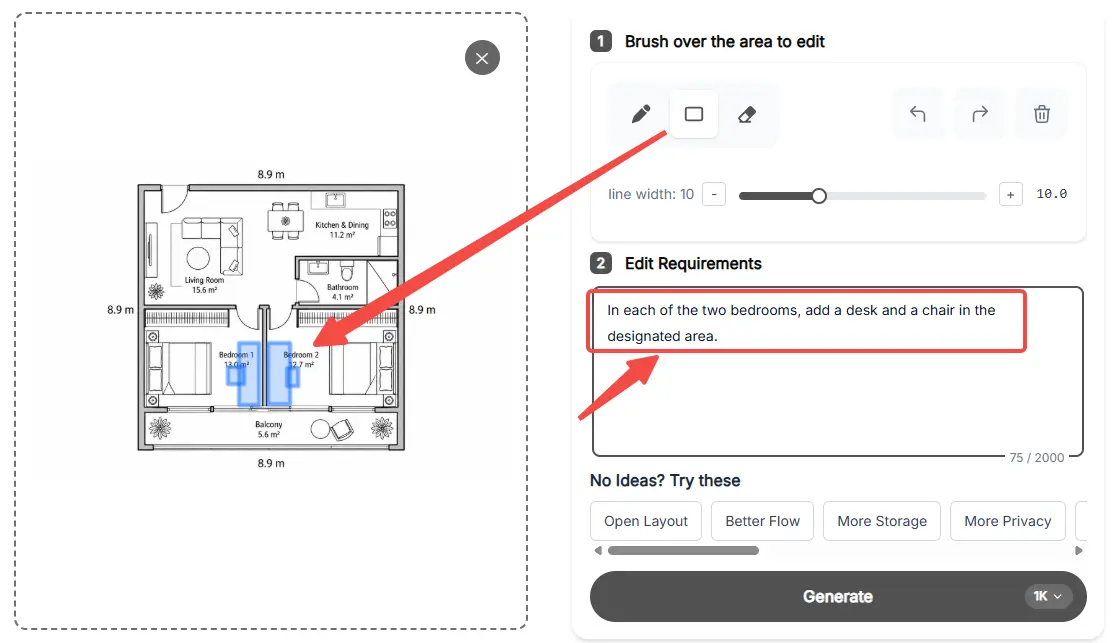 Floor Plan Maker Edit screenshot