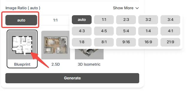 Size and style selection