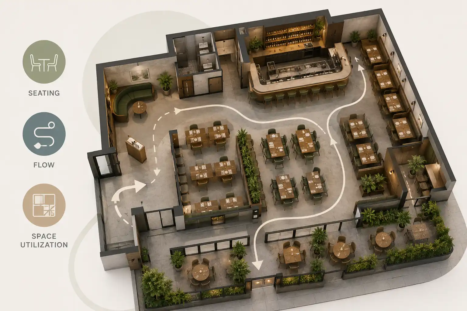 Plan Smarter Restaurant Layouts With Better Space Flow