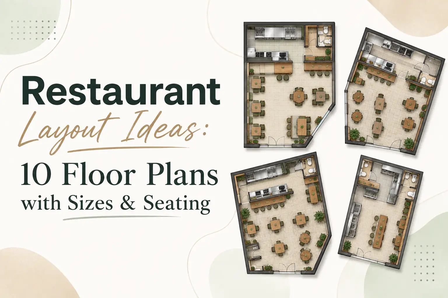 Restaurant Layout Ideas 10 Floor Plans with Sizes & Seating
