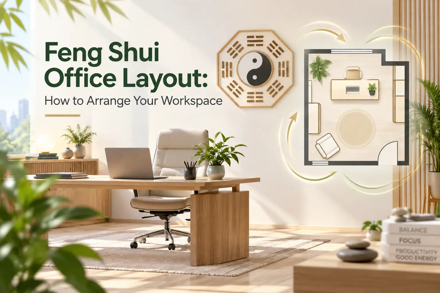 Open-Plan Feng Shui Office Layout