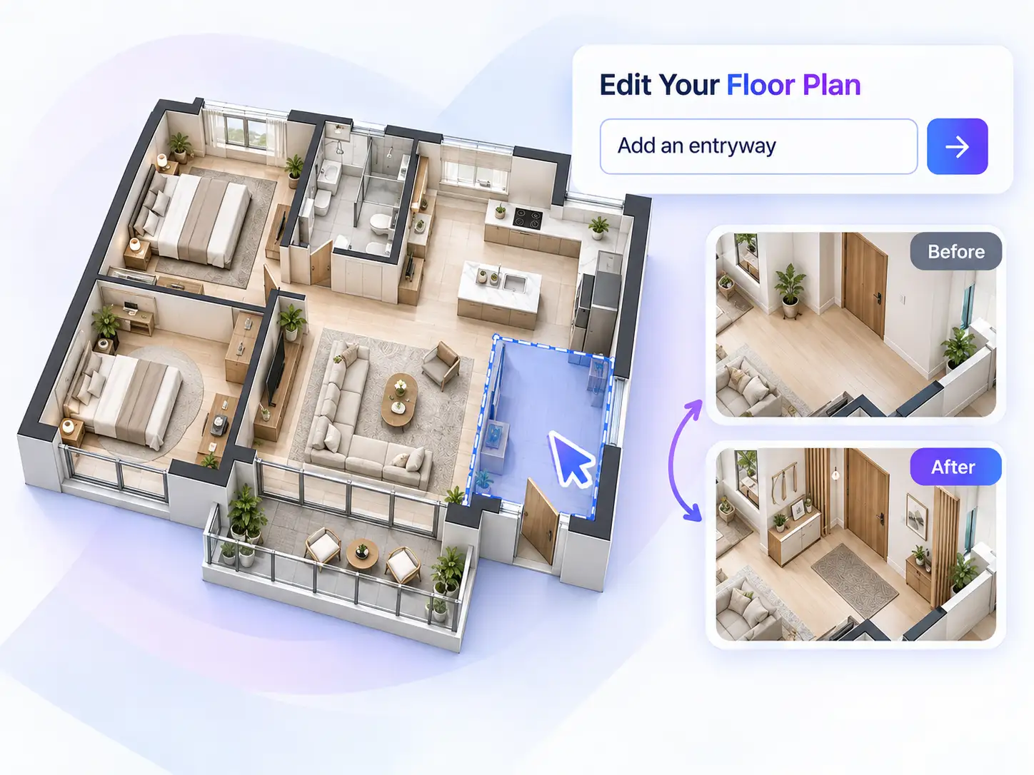 AI Edit the Plan with describe your changes