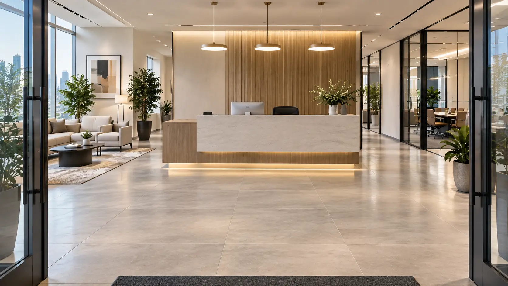 good feng shui office reception