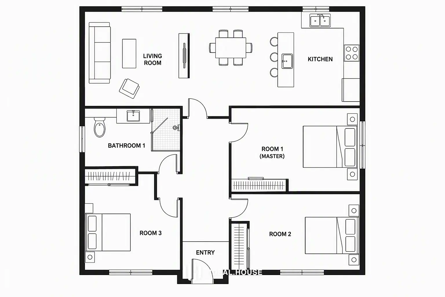 Maket AI floor plan example