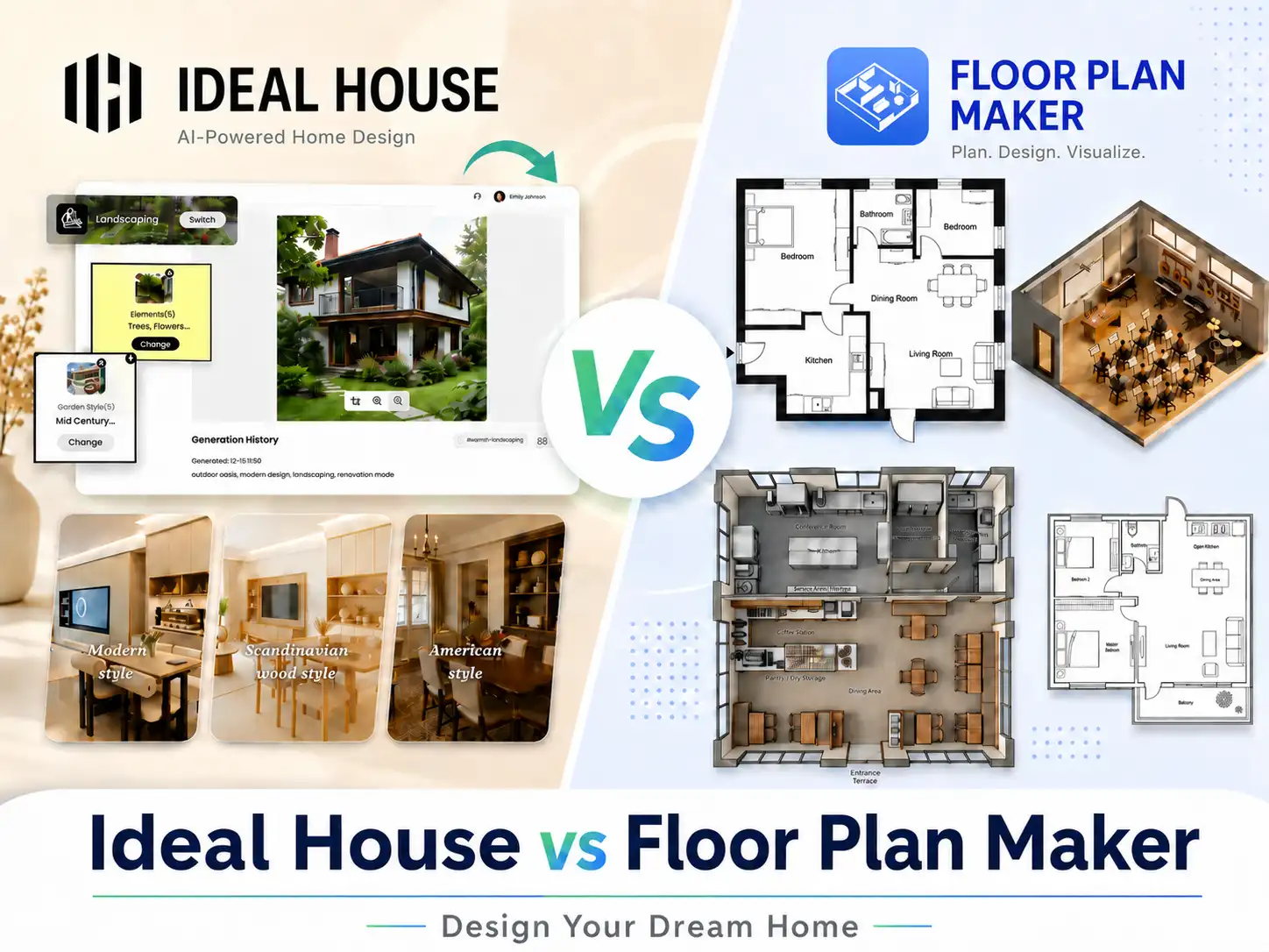 Ideal House vs Floor Plan Maker: Design Your Dream Home