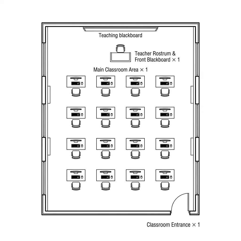 Computer Lab Classroom Floor Plan