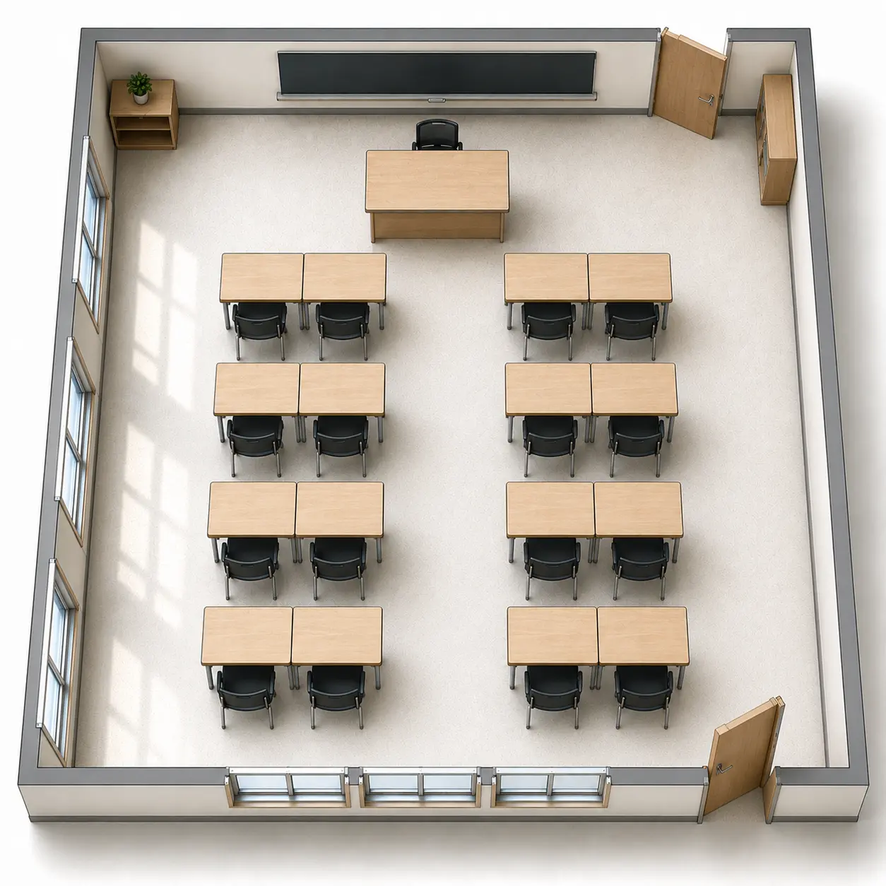 Pairs Classroom Layout