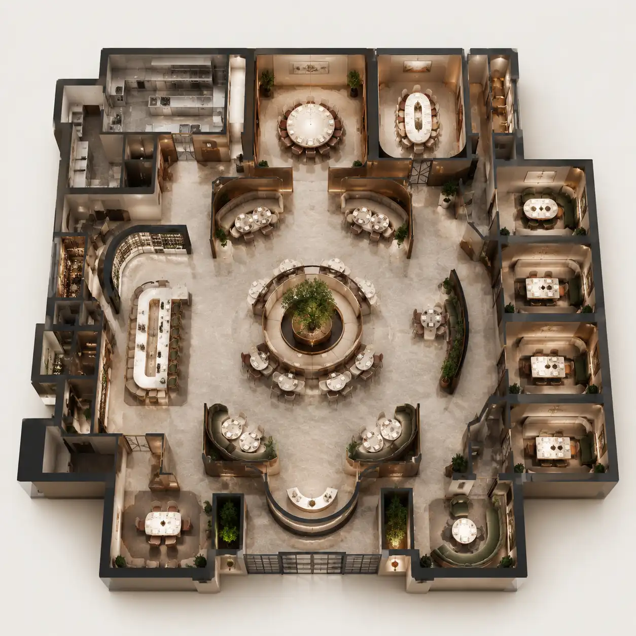 Fine Dining Floor Plan