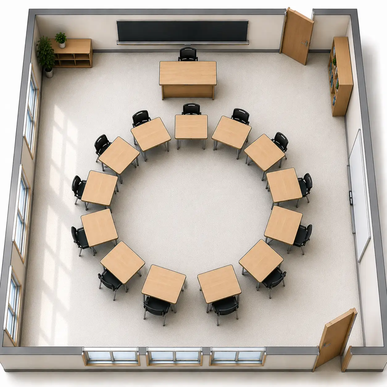 Circle Classroom Layout