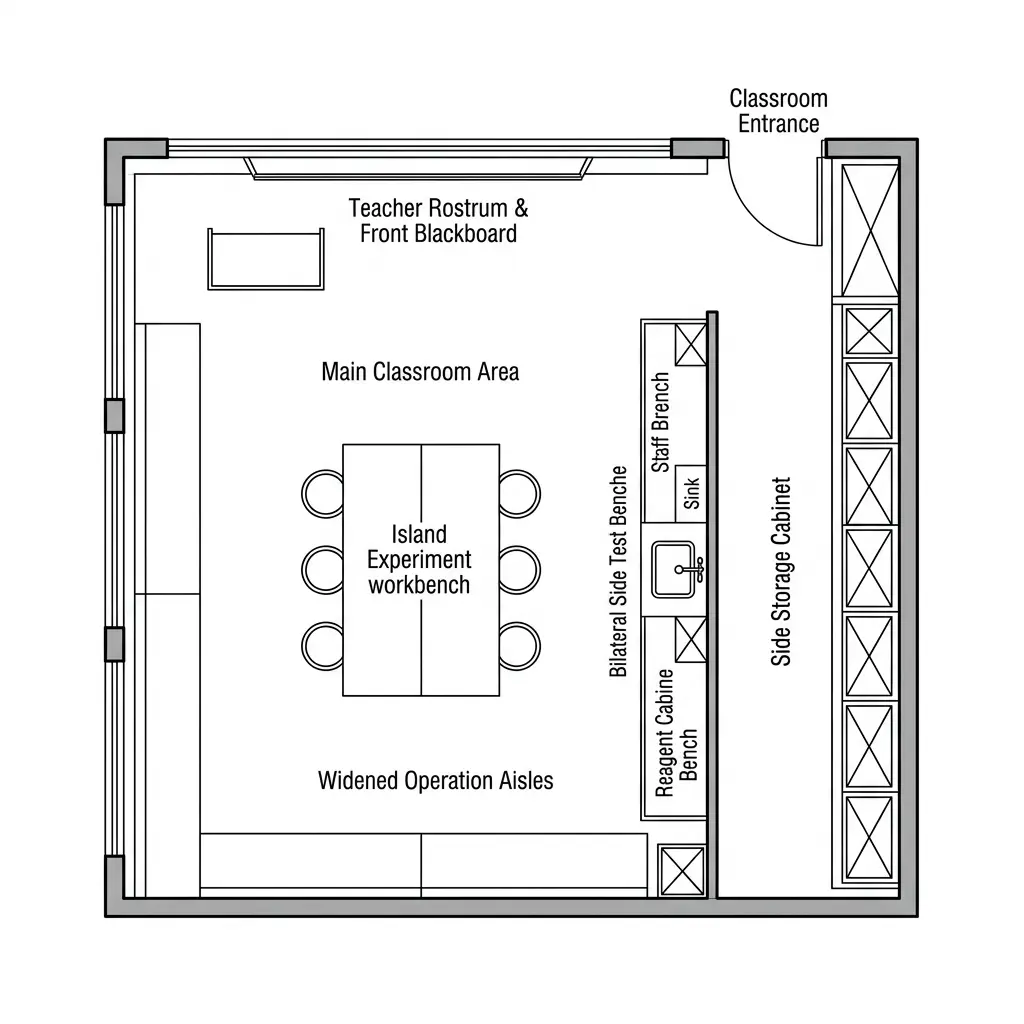 Science Lab Classroom Floor Plan