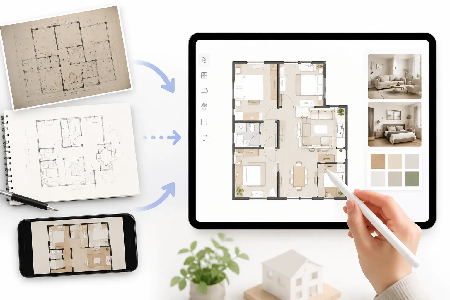 Edit Floor Plans from Any Image Source