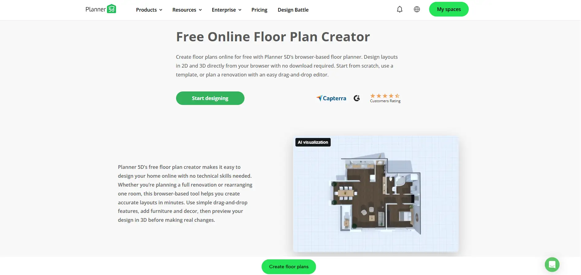 planner 5d interface