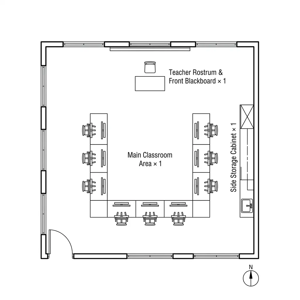 Art Studio Classroom Floor Plan
