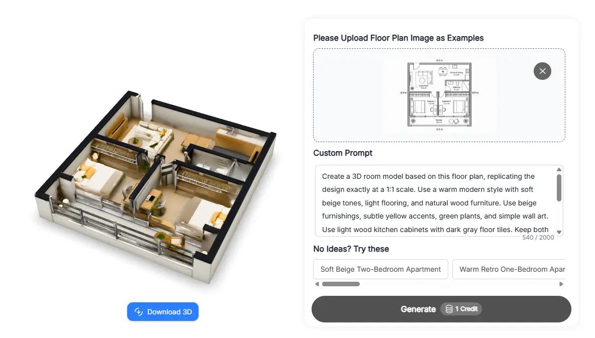 Floor Plan Maker 3D Model