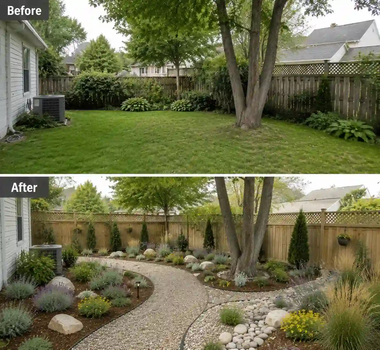 Low-Maintenance Garden redesign idea